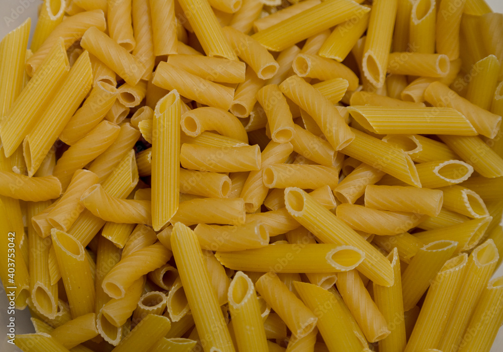 Short noodles close-up food, food, cooking ingredient Short noodles close-up food, food, cooking ingredient
