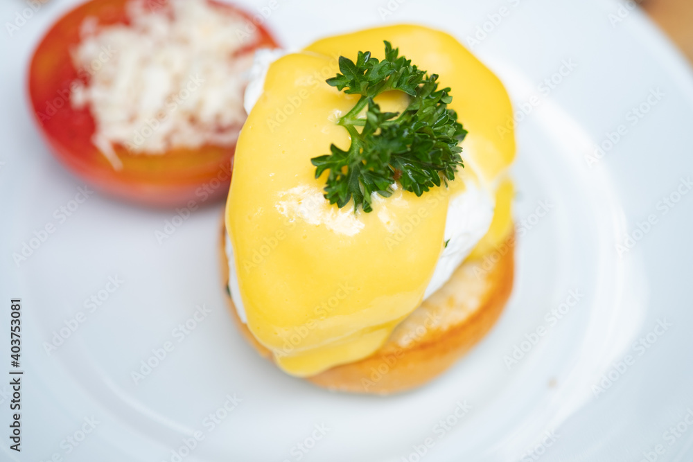 Breakfast is Egg benedict Breakfast is Egg benedict