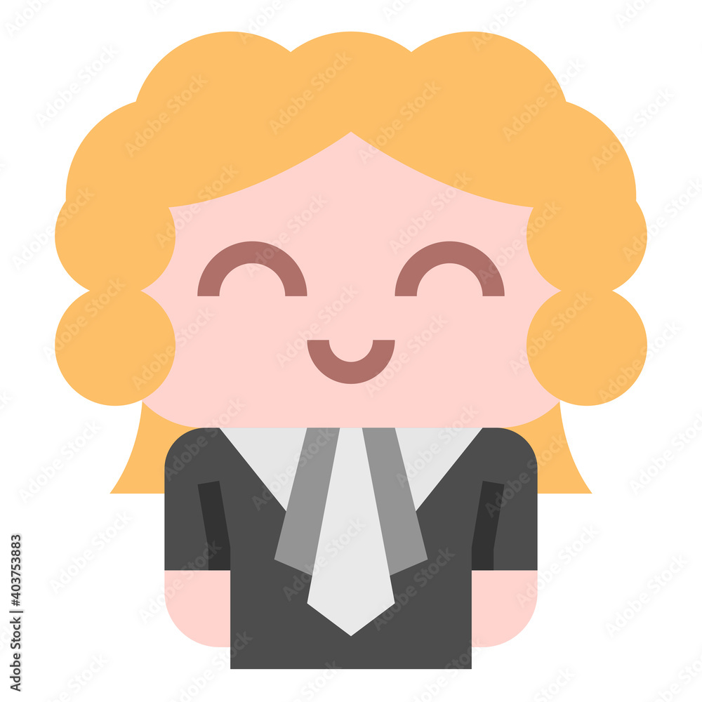 Fototapeta premium Judge icon for web element , webpage, application, card, printing, social media, posts etc.