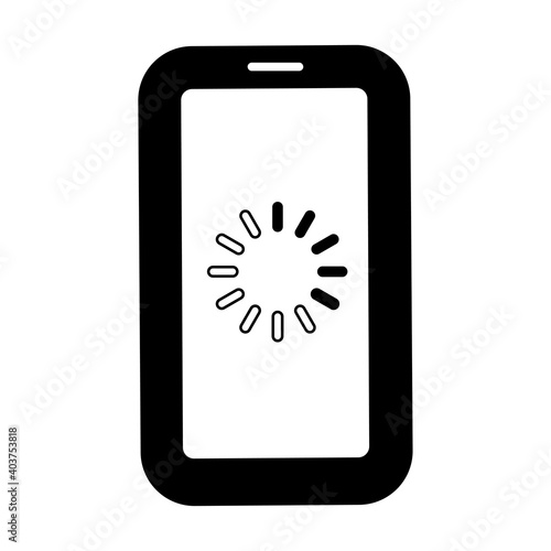 表示が遅いスマートフォンのローディング画面　アイコン