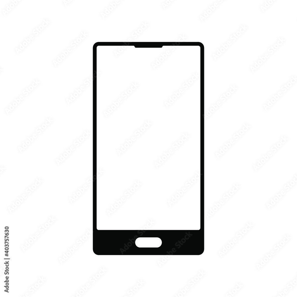 Smartphone Simple Icon Vector Template Smartphone Simple Icon Vector Template