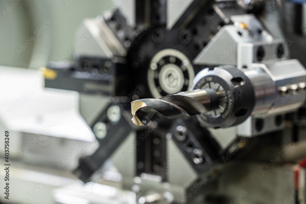 Cnc machine. The CNC lathe machine or Turning machine. Turning numerical control machine with tools and chuck. Cnc machine. The CNC lathe machine or Turning machine. Turning numerical control machine with tools and chuck.