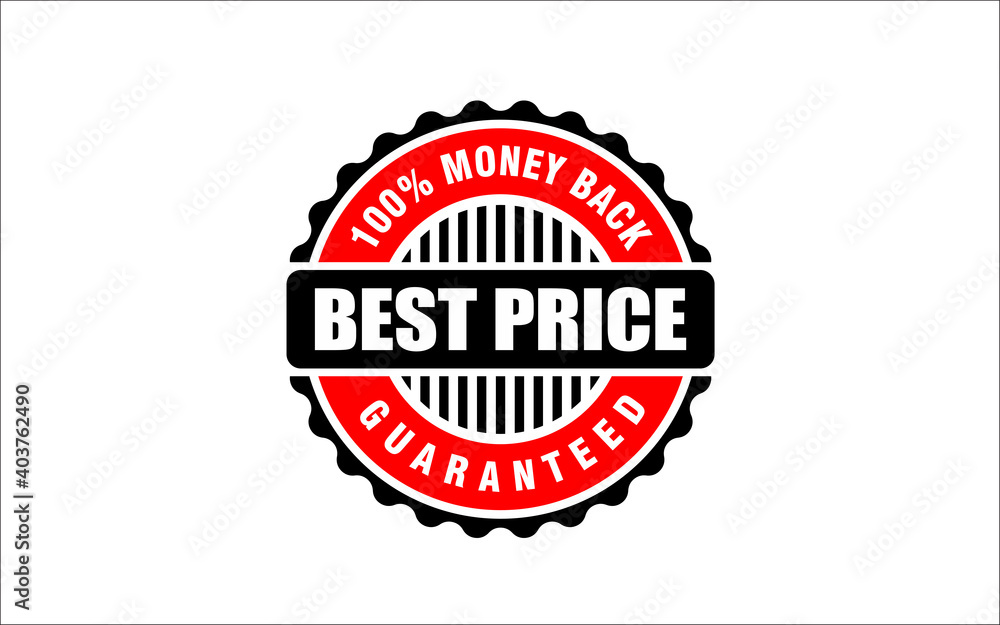 Illustration vector graphic of best price label sticker design template
