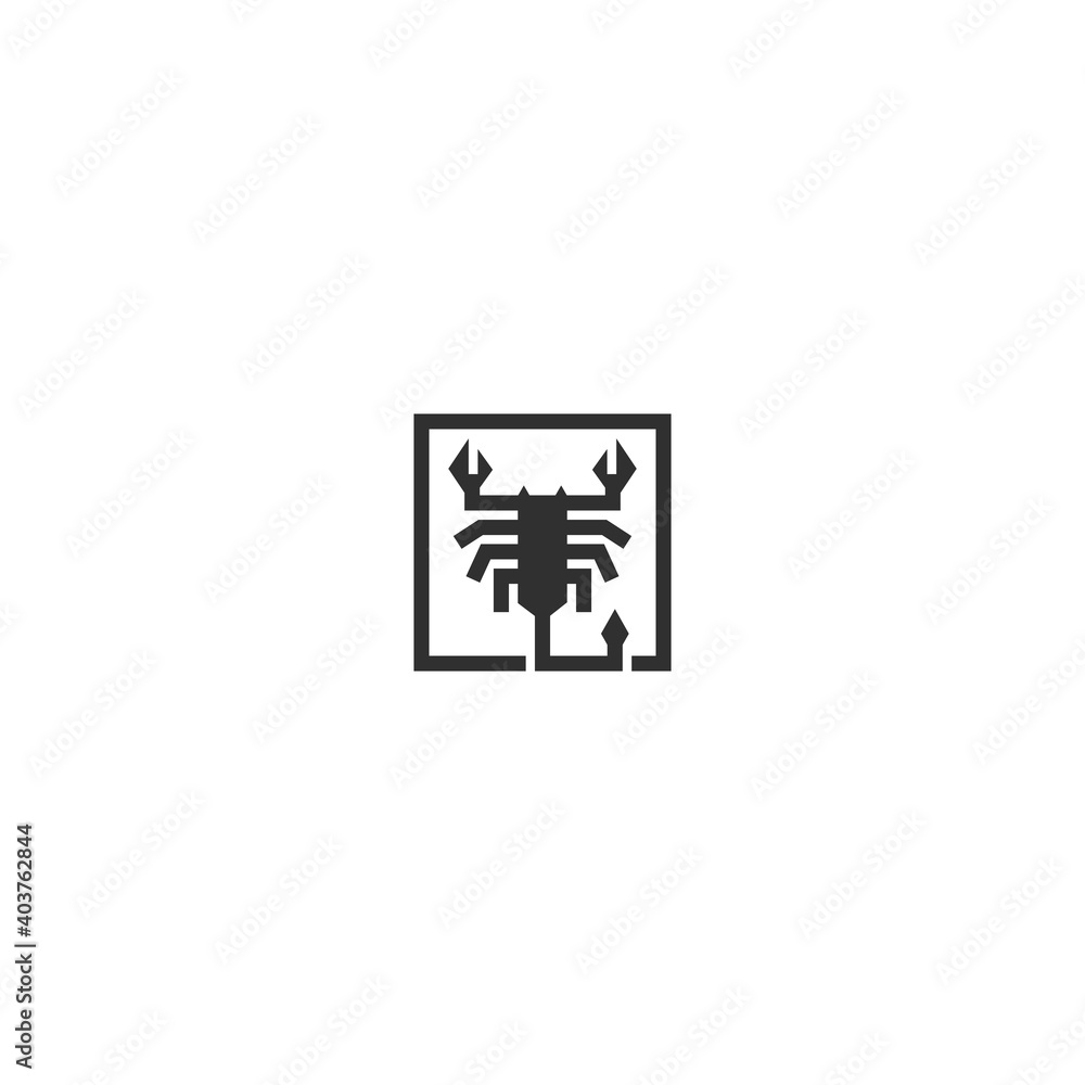 scorpion square vector scorpion square vector