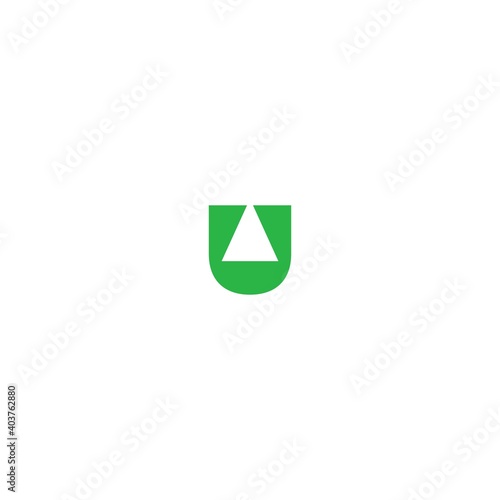 letter u up logo