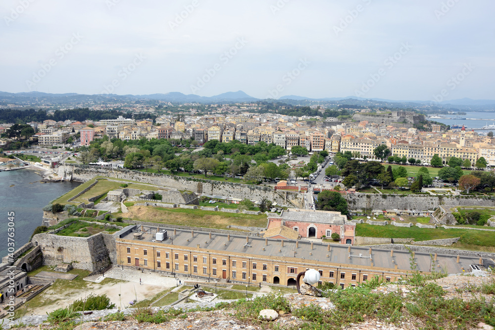 Blick auf Korfu-Stadt
