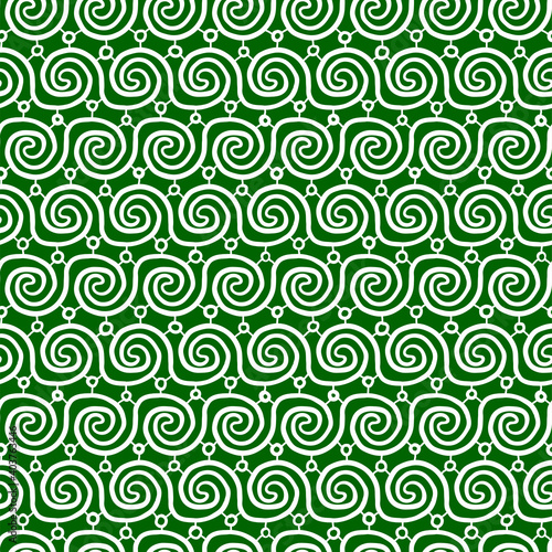 Seamless hand drawn ink pattern. Creative endless background with blots. Abstract striped texture with bold monochrome lines