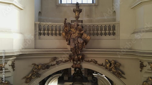 Wallpaper Mural Drone view of details of a church Torontodigital.ca