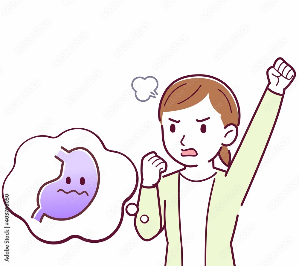 Young woman in a cardigan_stomach Young woman in a cardigan_stomach
