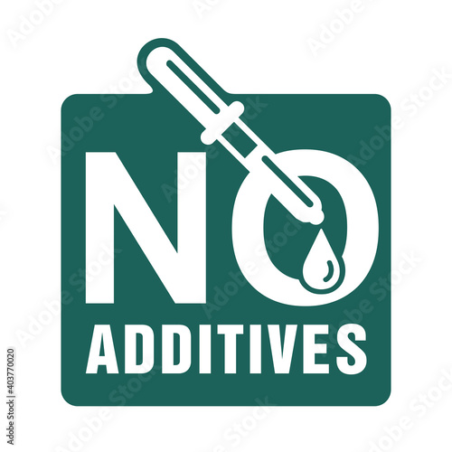 No preservatives, additives or dye free pictogram