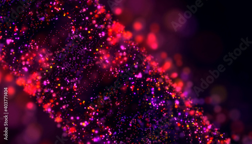 Abstract color art particle...