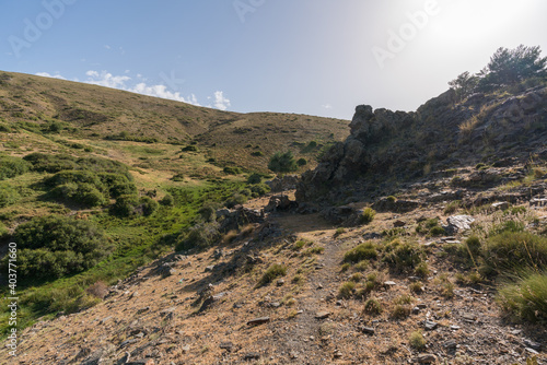 mountainous landscape of Sierra Nevada in southern Spain