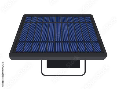 Solar panel isolated. vector illustration