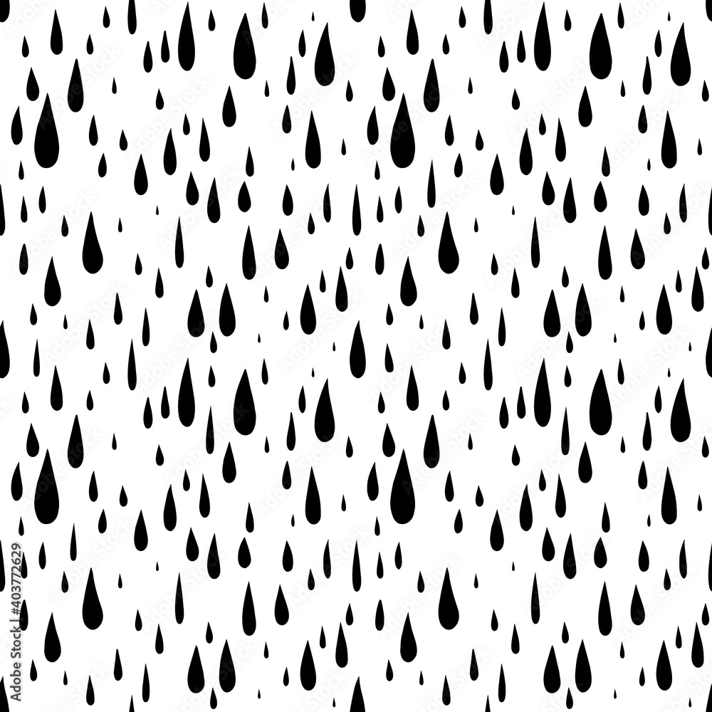 pattern of black drops on a white background. pattern of black drops on a white background.