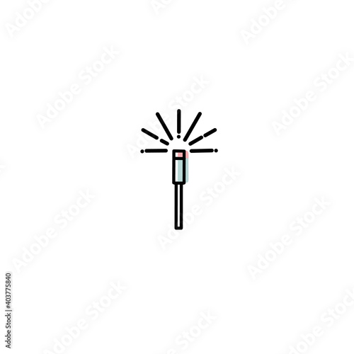 wind turbine isolated on white ,icon