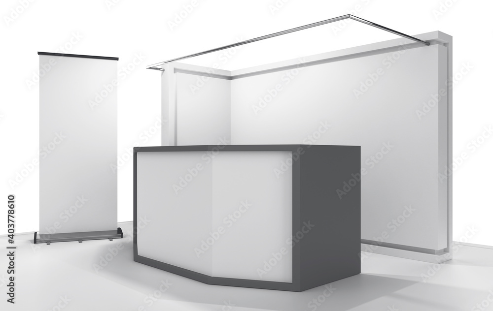 Reception and helping service stand. Black And White Exhibition Booth. Advertising POS POI Promotion counter. Reception and helping service stand. Black And White Exhibition Booth. Advertising POS POI Promotion counter.