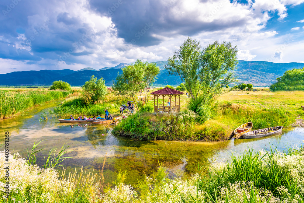 Obraz premium Eber Lake natural park in Turkey