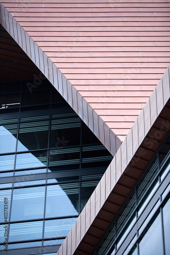 Detail of a building's facade