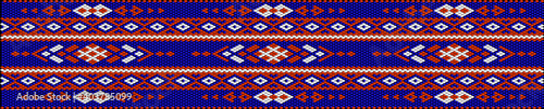 Traditional ethnic ornament for use on fabrics, tiles, ceramics and other interior details.