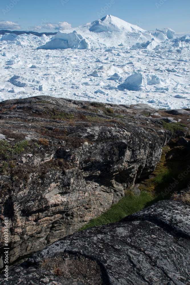 A glacier in Greenland A glacier in Greenland