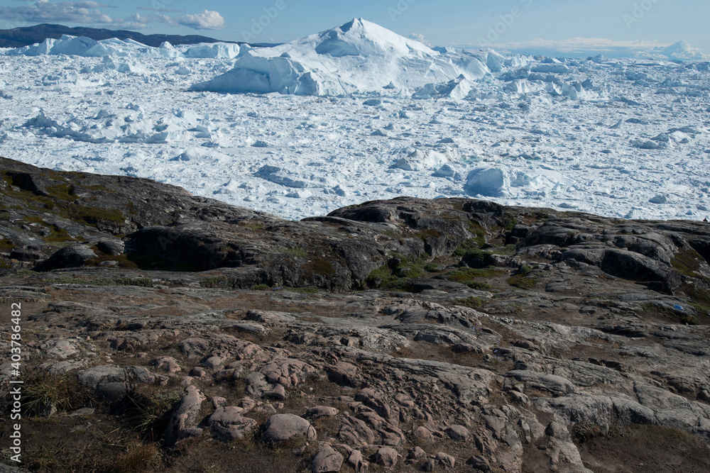 A glacier in Greenland A glacier in Greenland