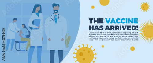 vector template doctors injecting corona virus vaccine, pandemic concept, vaccine concept. hospital and pacients.