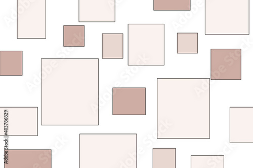 A Beige Background with the Geometric Shapes