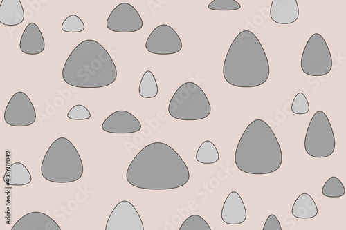 A Beige Background with the Geometric Shapes