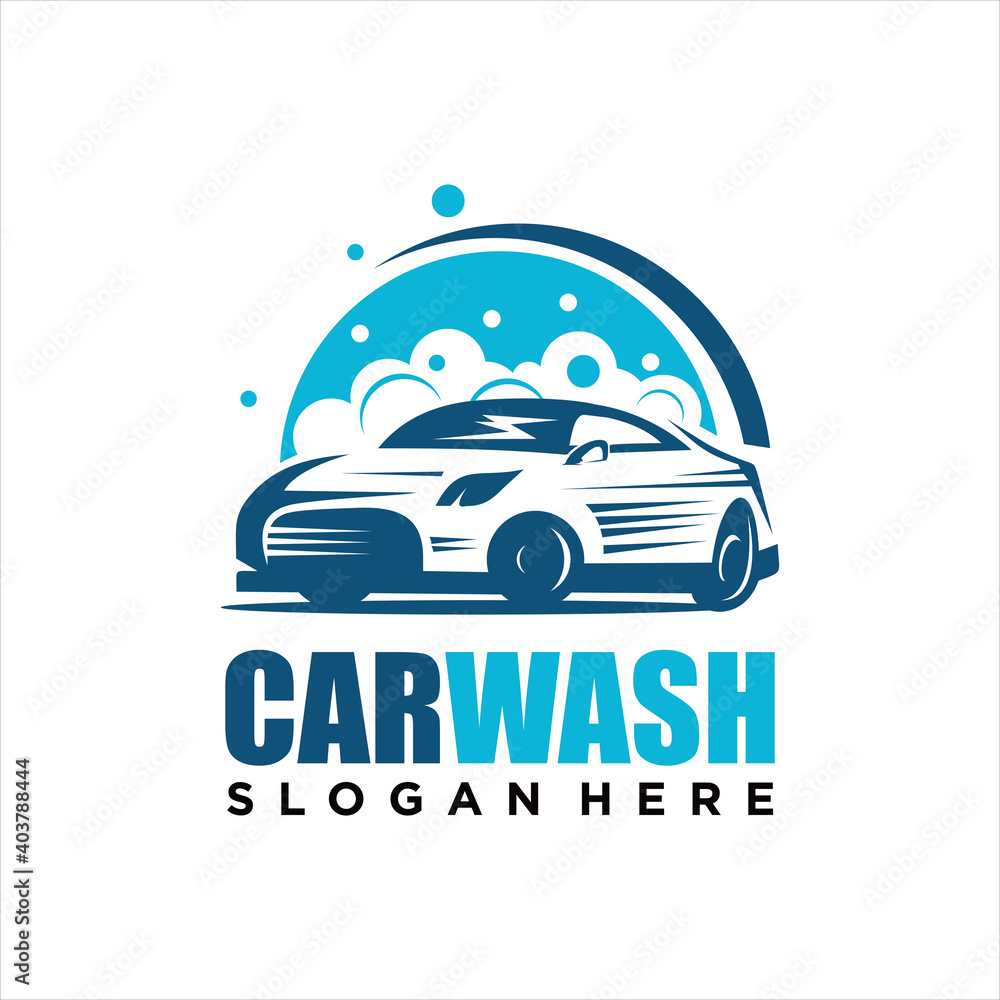 Car wash logo design vector Template, Car Wash Logo, Cleaning Car, Washing and Service Vector Logo Design.