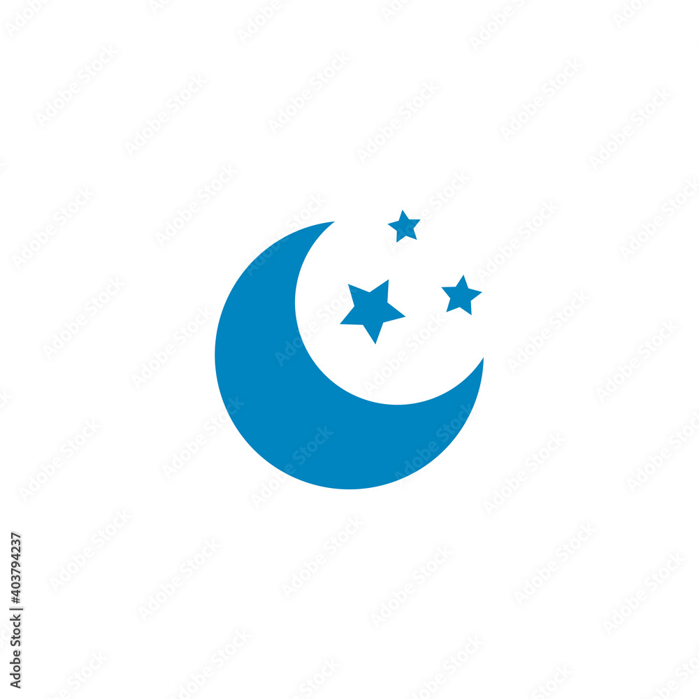 sleep mode, icon. moon and the stars. vector. sleep mode, icon. moon and the stars. vector.