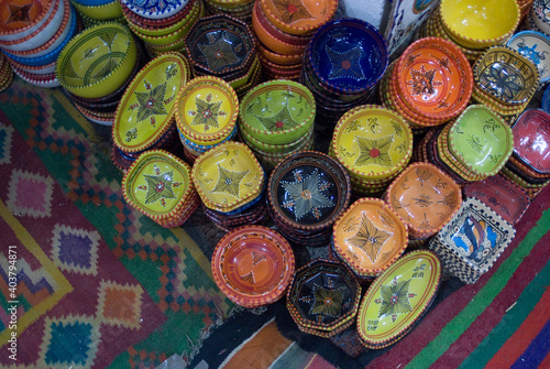 Colourful Tunisian souvenirs, Djerba, Tunisia.