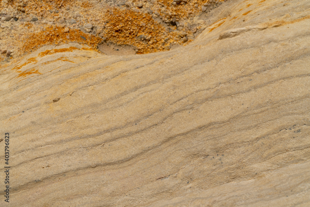 Fototapeta premium Extreme macro close up of surface Rock pattern. Stone texture and background. Rock Abstract Background