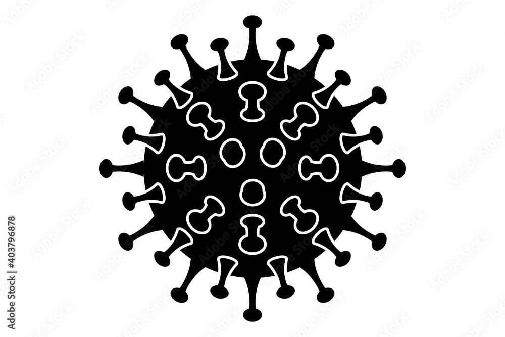 Icon Coronavirus, einfarbig