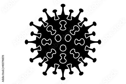 Icon Coronavirus, einfarbig