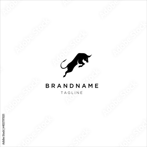 creative bullfighter for Branding icon