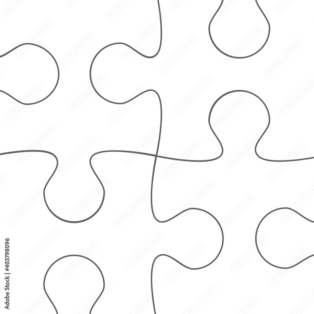 Puzzle pieces set. Collection of Jigsaw for marketing, icon and logo template. Modern flat puzzle, grid background. Puzzle pieces, vector illustration concept Puzzle pieces set. Collection of Jigsaw for marketing, icon and logo template. Modern flat puzzle, grid background. Puzzle pieces, vector illustration concept