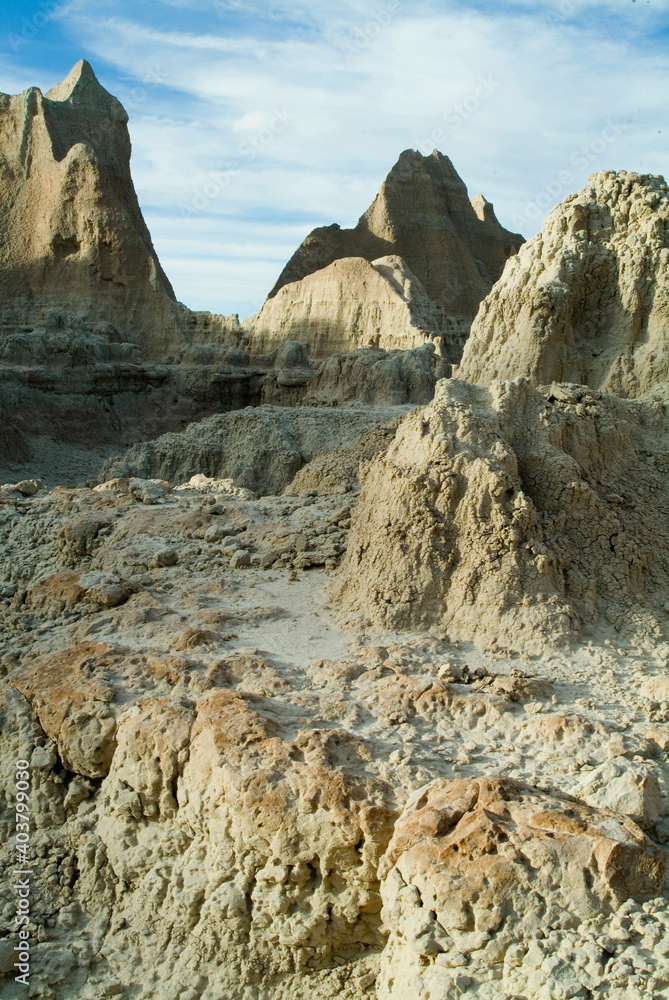 Rock formations in Badlands National Rock formations in Badlands National