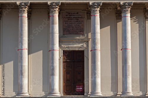 Main entrance to the Karlskirche photo