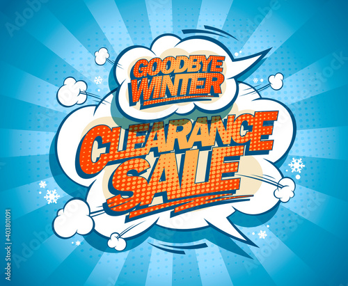 Goodbye winter clearance sale poster