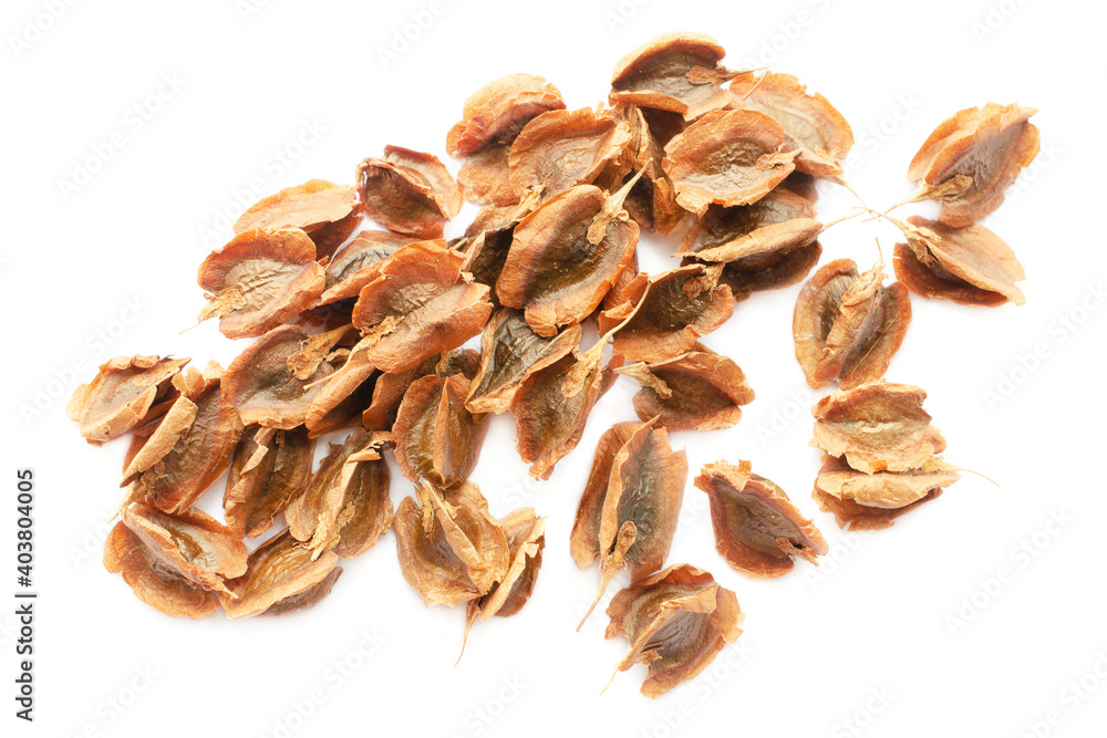 Pile of rhubarb seeds isolated on white background, top view. Seeds of the vegetable plant are rhubarb. Heap dry rhubarb seeds isolated on white background, top view. Vegetable seeds. Pile of rhubarb seeds isolated on white background, top view. Seeds of the vegetable plant are rhubarb. Heap dry rhubarb seeds isolated on white background, top view. Vegetable seeds.