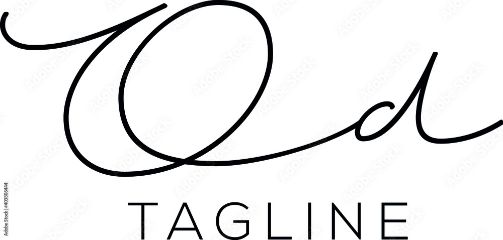Fototapeta premium od Letter Initial Logo Design, Vector Template