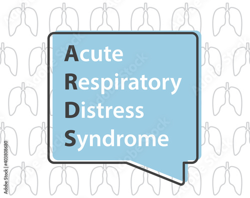 ARDS Acute Respiratory Distress Syndromen concept - vector illustration