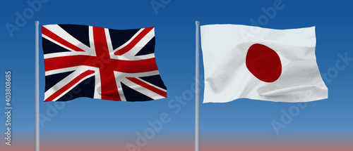日英国旗