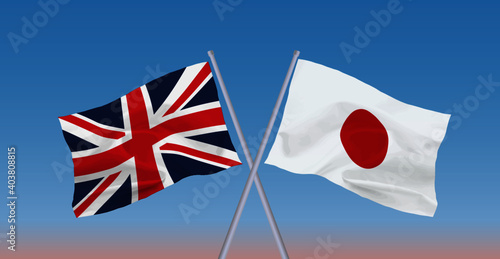 日英国旗