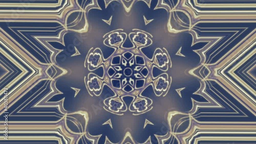 Brown background with stars cramic mandala abstract mosaic photo