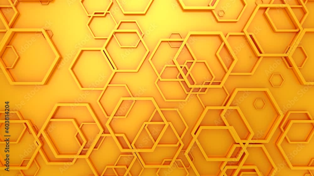 Animated Hexagons Background. Abstract motion, loop, 3d rendering, 4k resolution
Animated Hexagons Background. Abstract motion, loop, 3d rendering, 4k resolution