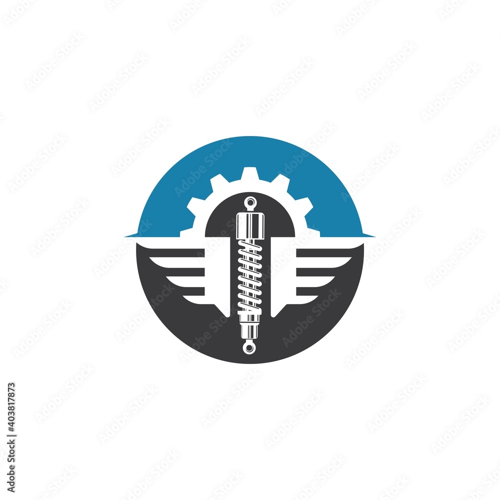 shock absorber wings icon vector illustration design shock absorber wings icon vector illustration design
