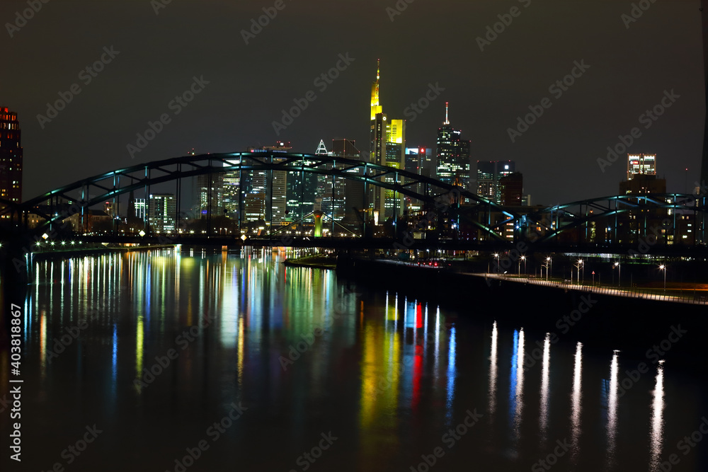 Frankfurt Night Skyline