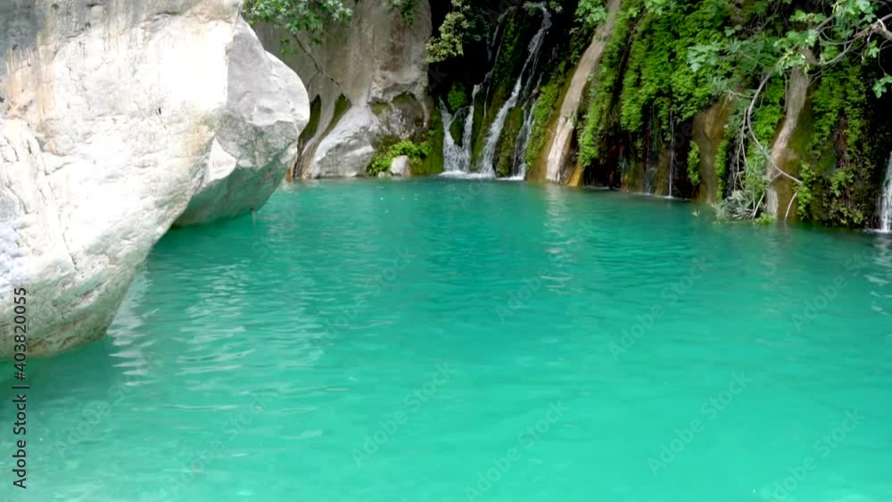 waterfall in the forest - göynük antalya waterfall in the forest - göynük antalya