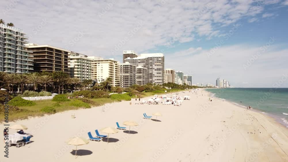 Aerial video Miami Beach style tourism Aerial video Miami Beach style tourism